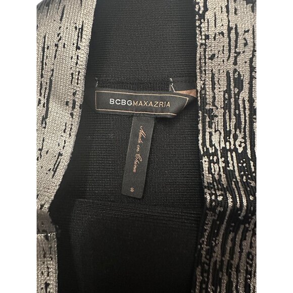 BCBGMaxAzria Womens Metallic Gold & Black Patterned Skirt S - Picture 3 of 9